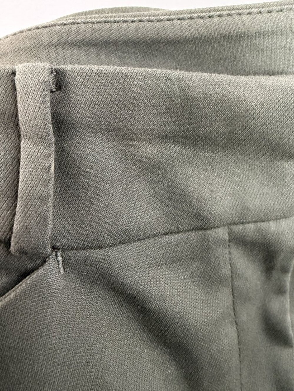 Loft Julie Olive Green Straight-Leg Womens Pants Size 12 - Picture 5 of 6